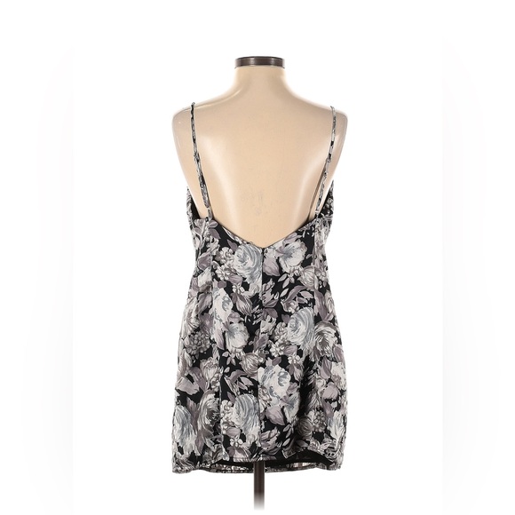After Party By Nasty Gal Womens Dress Size Large Black Floral Print Sexy Mini - Picture 4 of 13